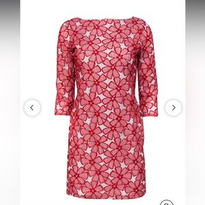 Diane von Furstenburg Sarita red floral dress
